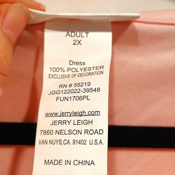 The Wizard Of Oz Glinda Good Witch Pink Costume Dress Adult 2X Wicked Cosplay - Picture 3 of 8